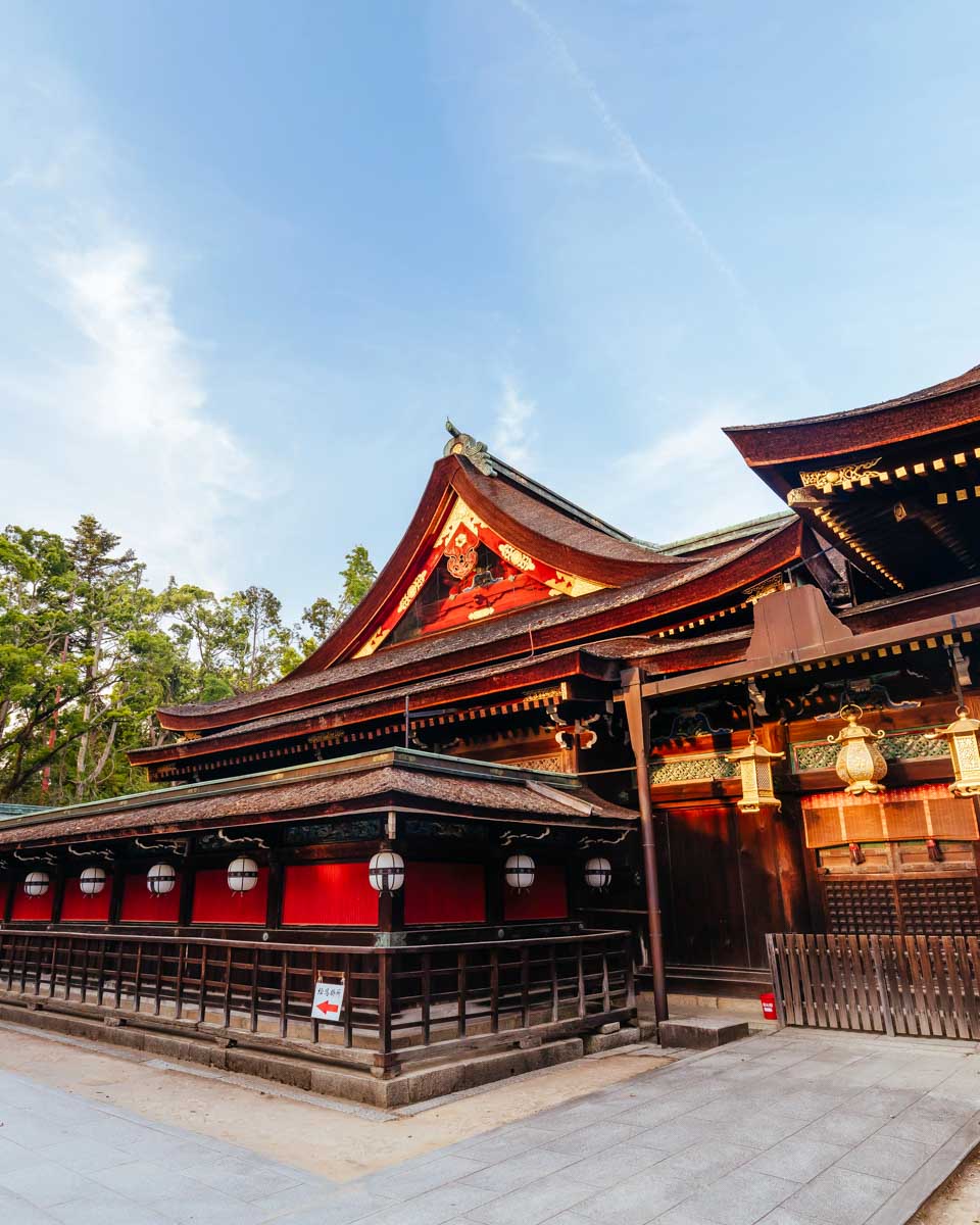 The beautiful Higashi Hongan-ji Temple in Kyoto Japan