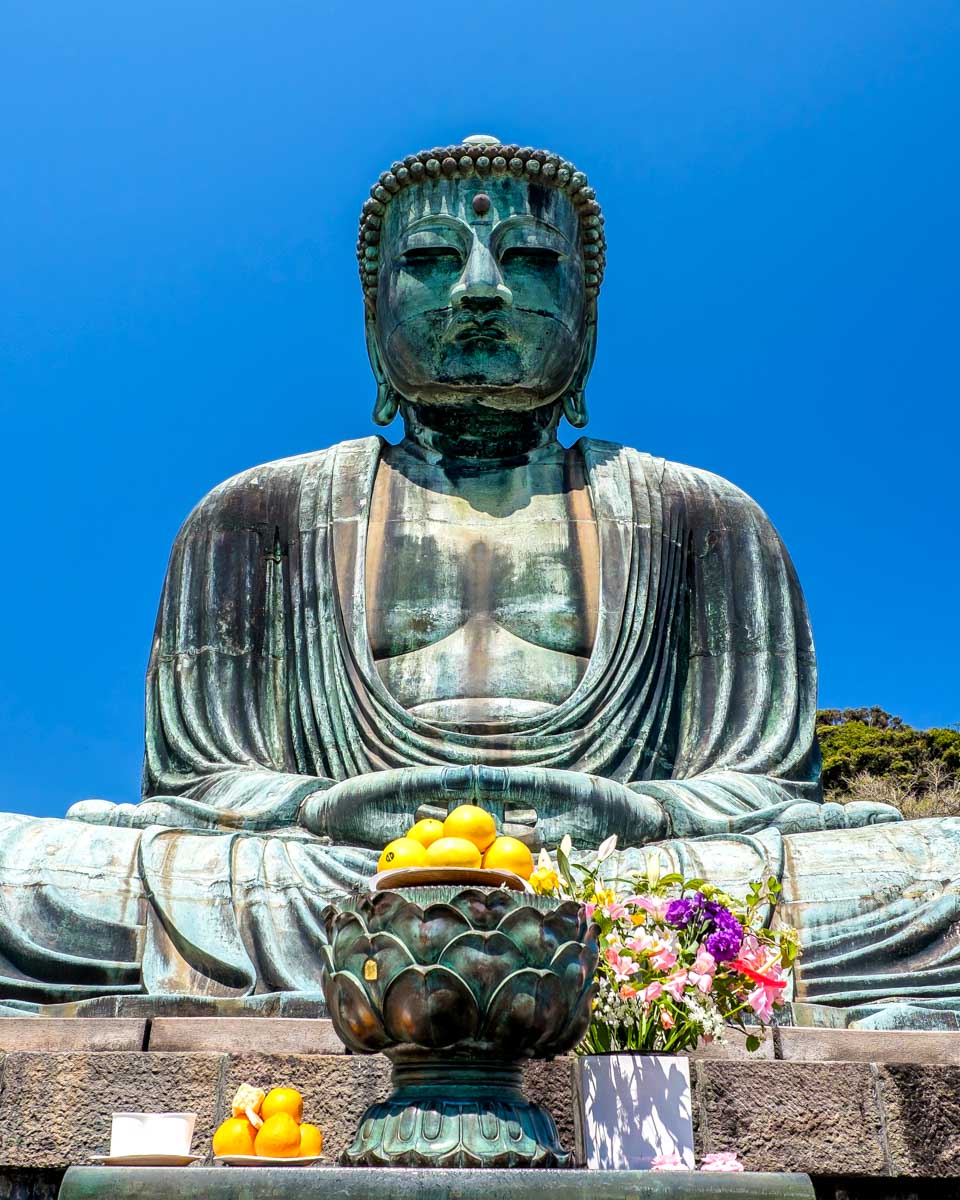 The great Buddha of Kamakura, Japan on a tour from Yokohama