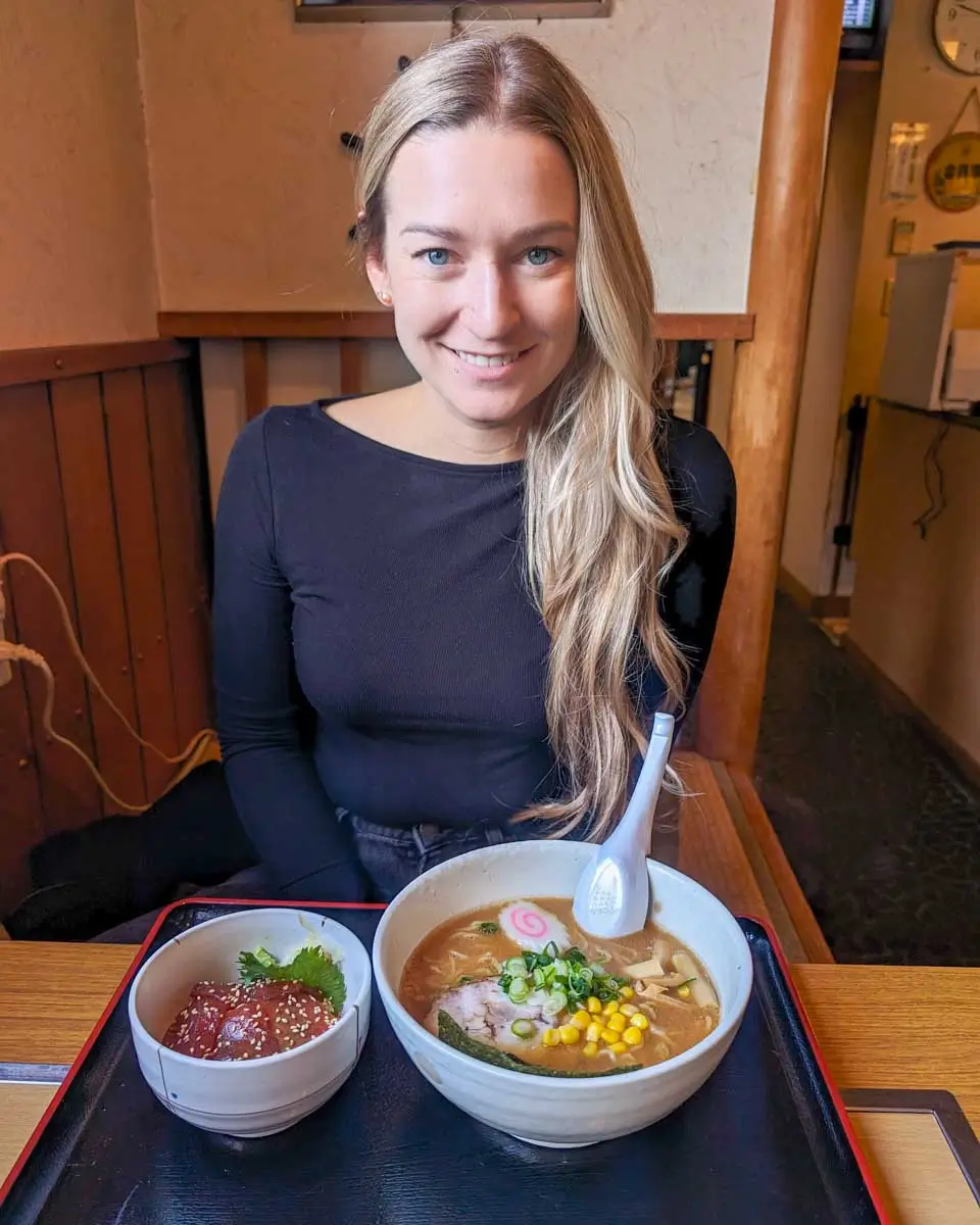 Bailey-eats-ramen-in-Nagoya Japan-1