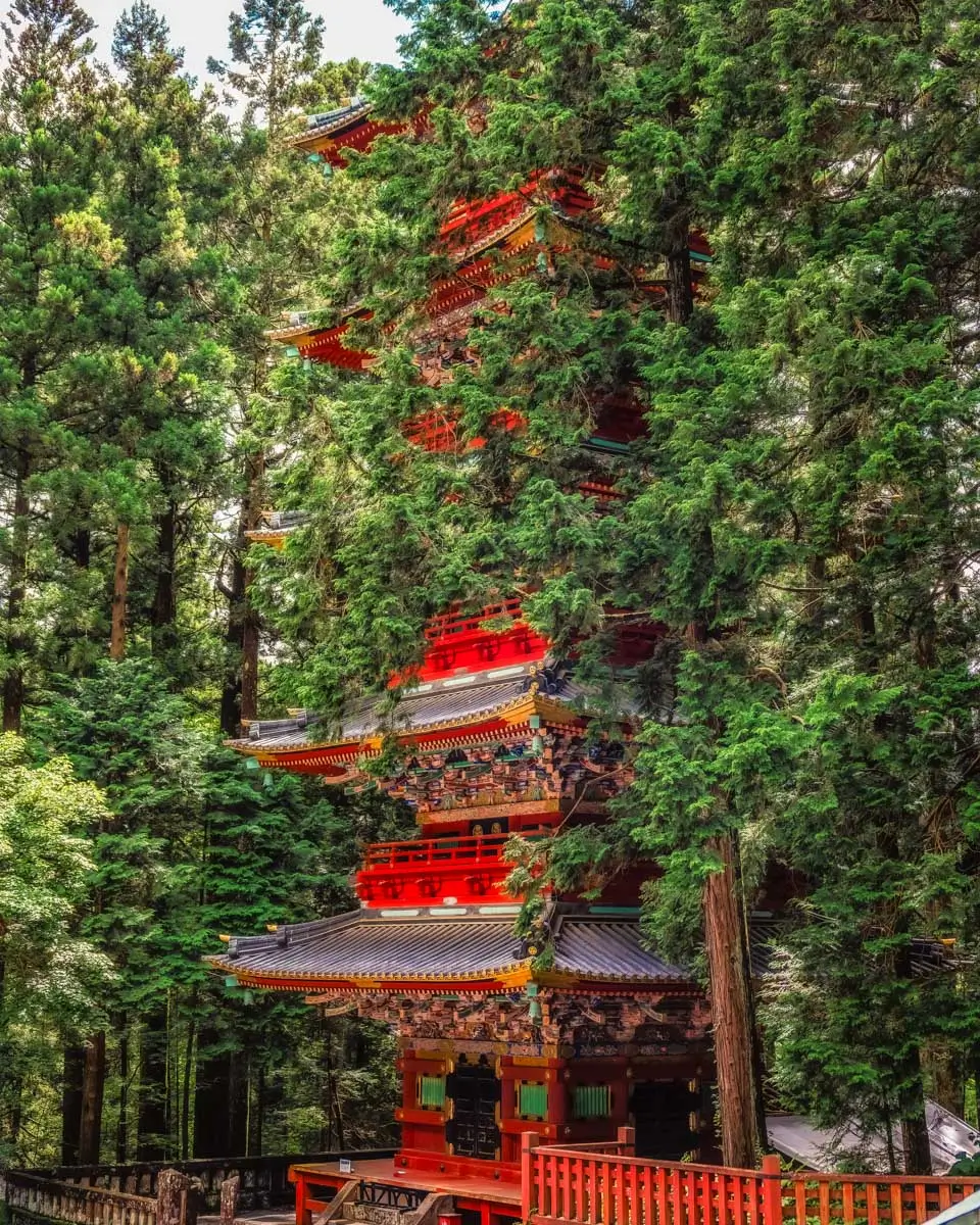 Gojunoto, the Five-Storied Pagoda, Toshogu Shrine, Nikko Japan