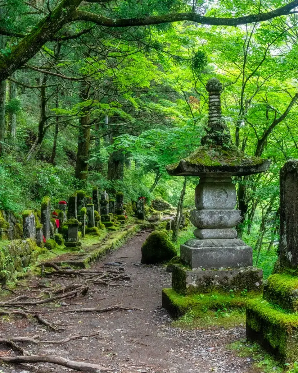 Statues on the Kanmangafuchi Abyss near Nikko Japan 1
