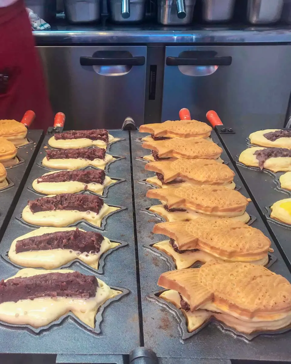 taiyaki eaten on a food tour in Nagoya Japan