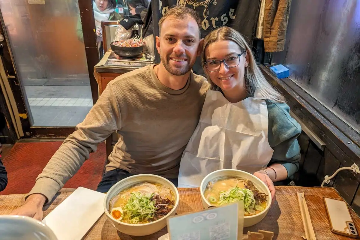 Dan-and-Bailey-enjoy-ramen-in-Japan