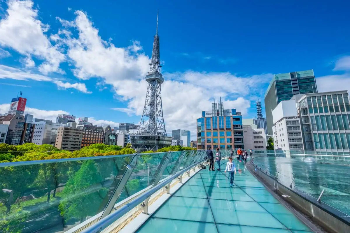 Oasis 21 looking at MIRAI TOWER in Nagoya Japan (3)