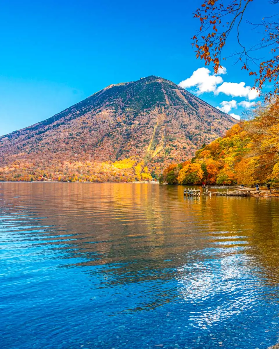 Mt. Nantai on Lake Chuzenji near Nikko, Japan